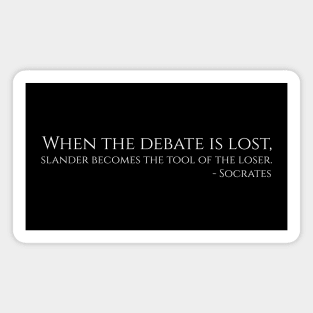 Classical Ancient Greek Philosopher Socrates Anti SJW Quote Magnet